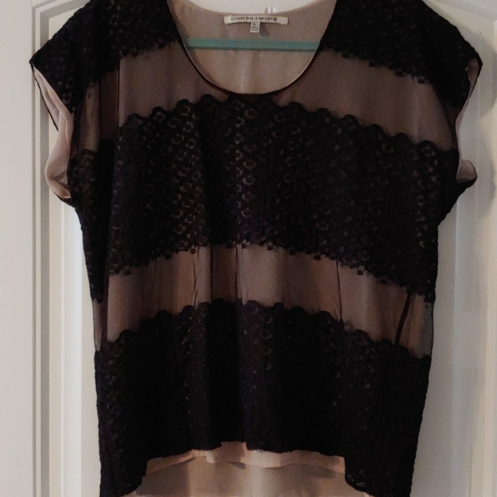 Collective Concepts Sleeveless Lace Top